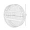 Vintiquewise Decorative Rattan Round Display Shelf With 2 Shelves for The Dining Room, Living Room, or Office. QI004514 - alternate 4
